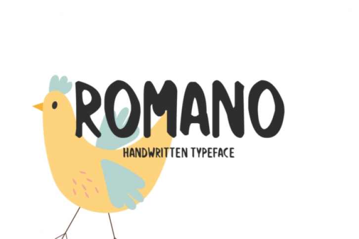 Romano font preview