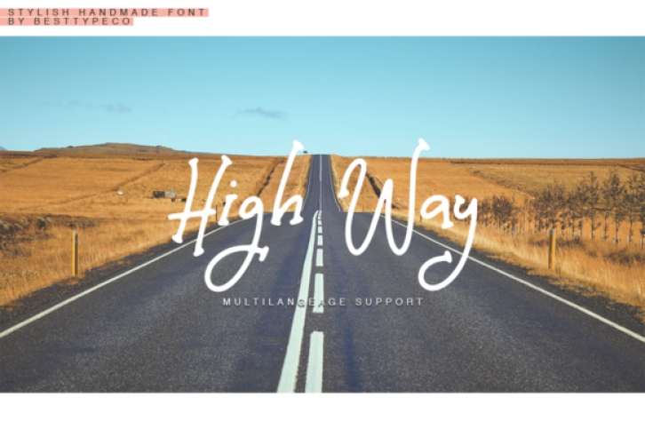 High Way font preview