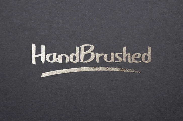 Handbrushed font preview