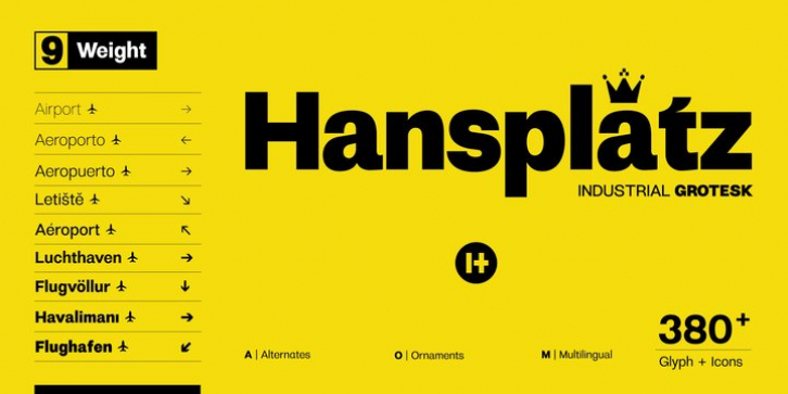 Hansplatz Grotesk font preview