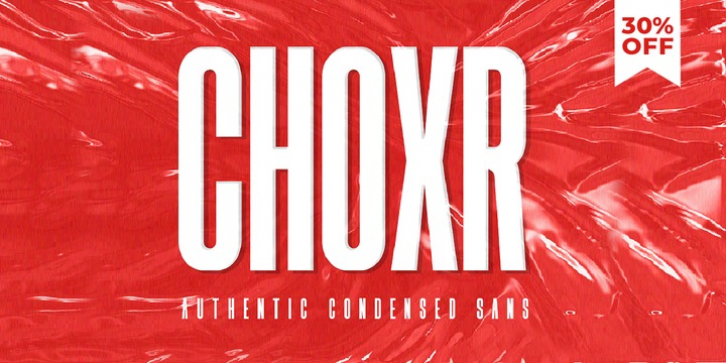 Choxr font preview