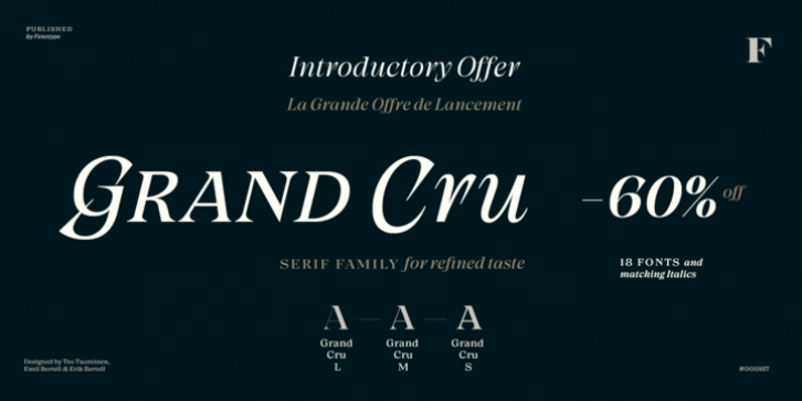 Grand Cru font preview