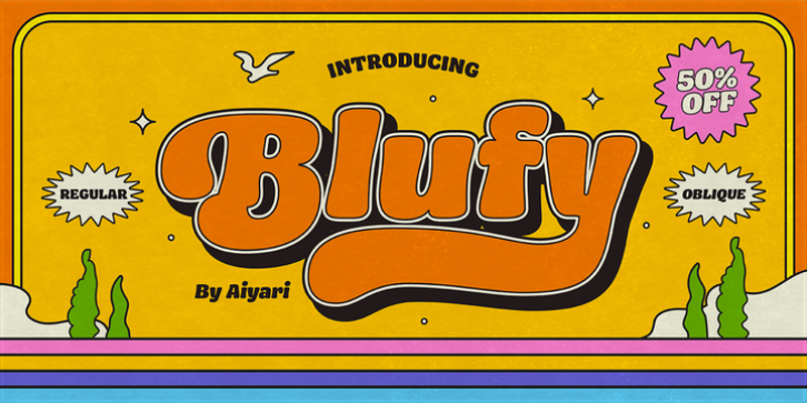 Ayr Blufy font preview