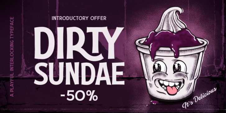 Dirty Sundae font preview