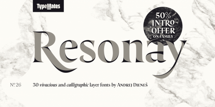 Resonay font preview