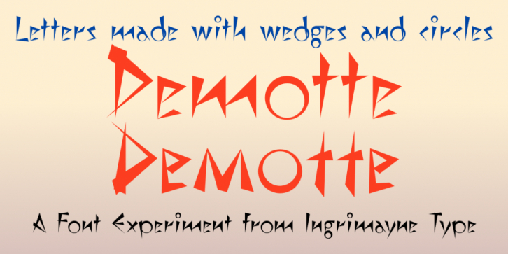 Demotte font preview