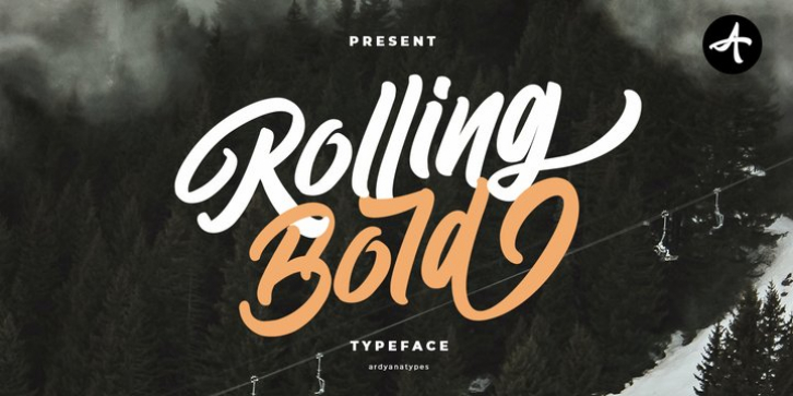Rolling Bold font preview