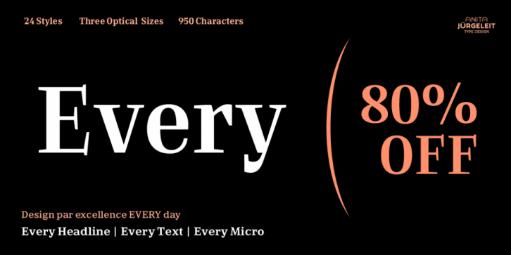 Every font preview