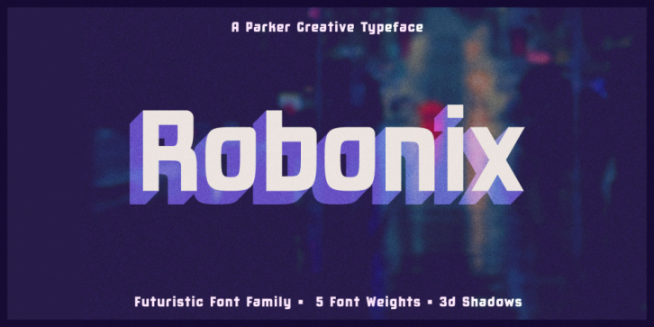 Robonix font preview