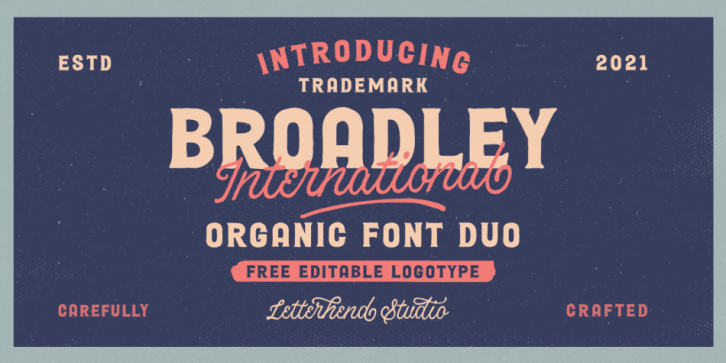 Broadley font preview