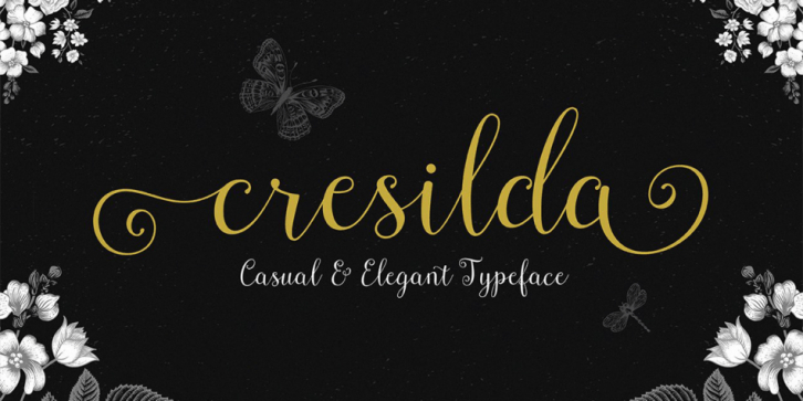 Cresilda Script font preview