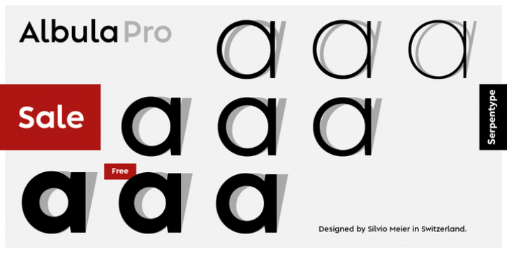 Albula Pro font preview
