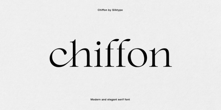 Chiffon font preview