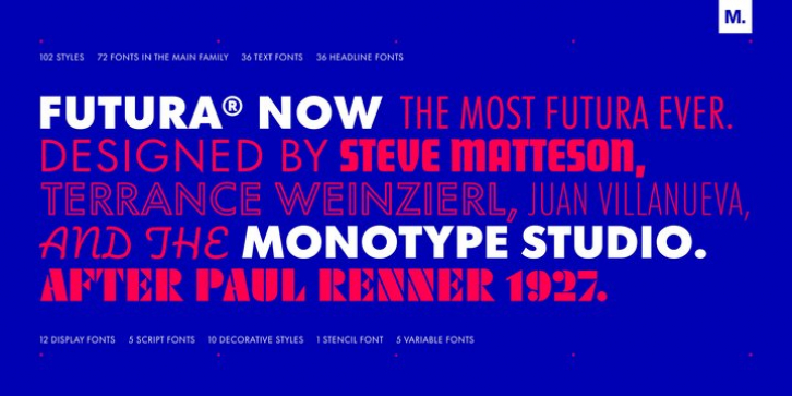 Futura Now font preview