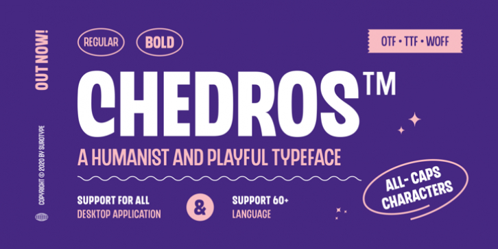 Chedros font preview