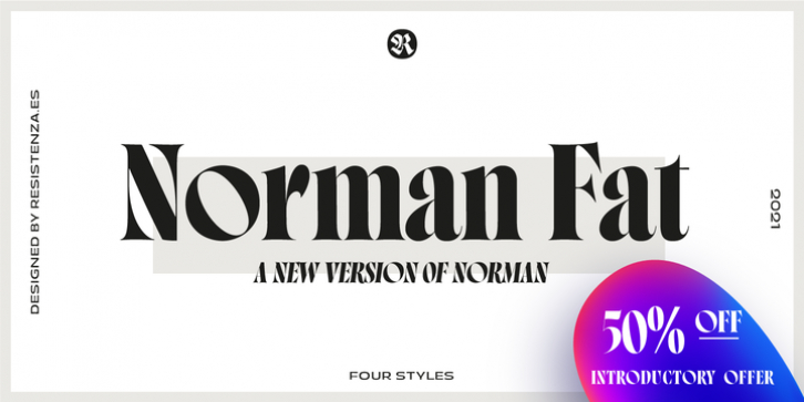 Norman Fat font preview