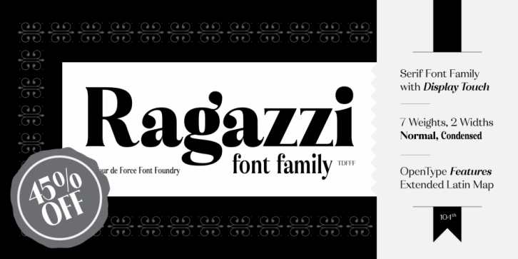 Ragazzi font preview
