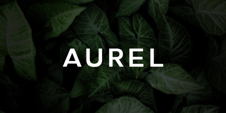 Aurel font preview