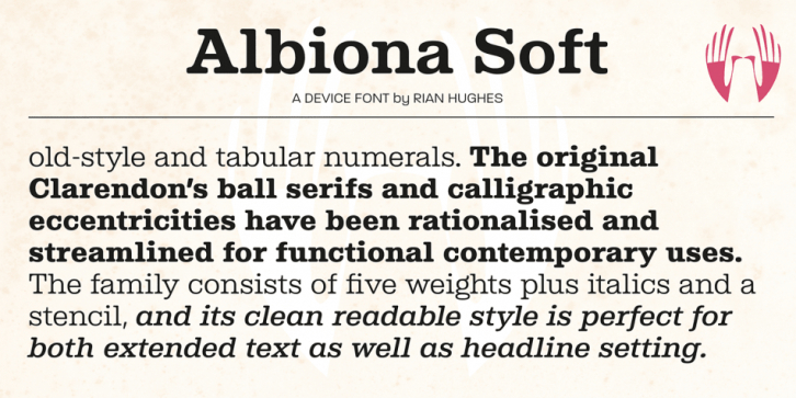 Albiona Soft font preview