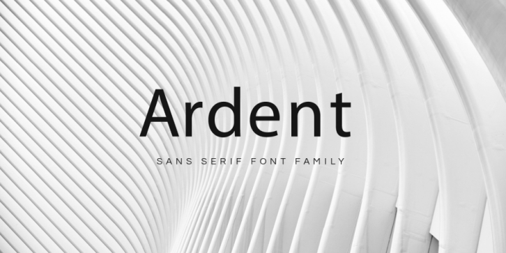 Ardent Sans font preview