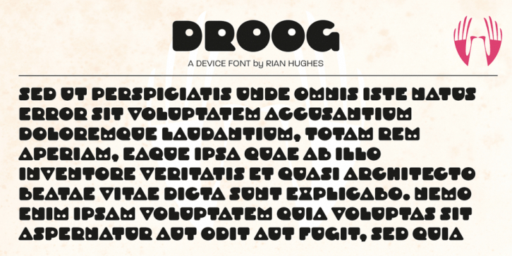 Droog font preview