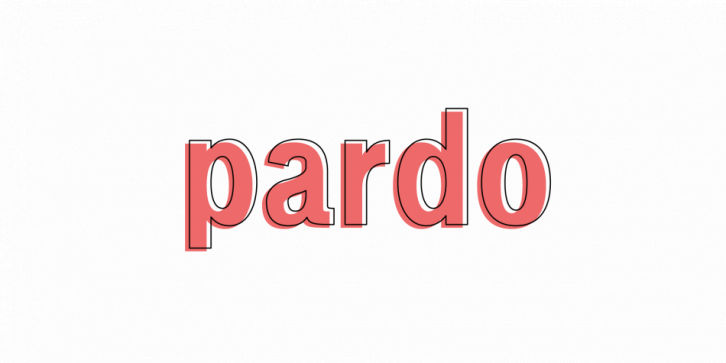 Pardo font preview