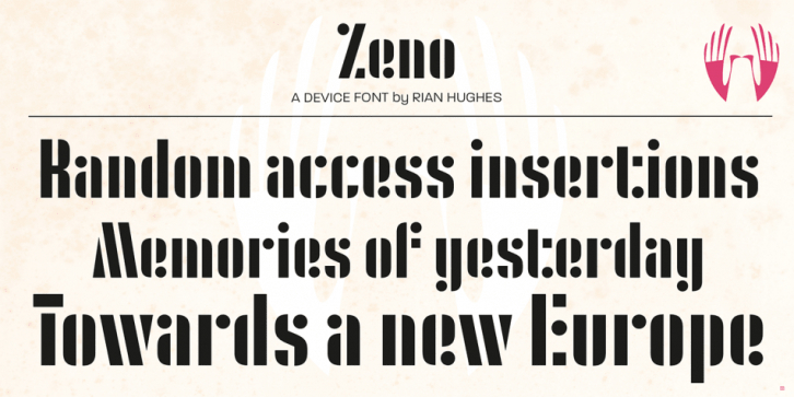 Zeno font preview