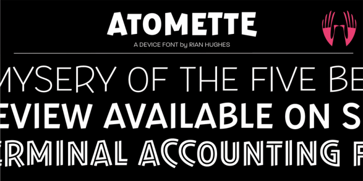 Atomette font preview