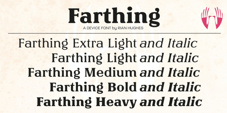 Farthing font preview