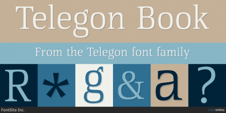 Telegon font preview