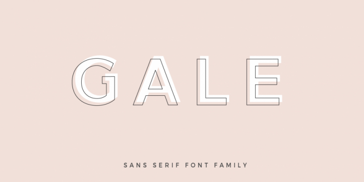 Gale font preview