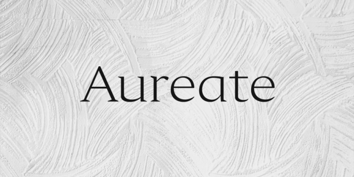 Aureate font preview