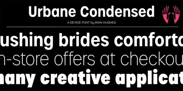 Urbane Condensed font preview