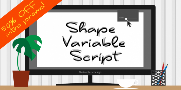 Shape Variable Script font preview