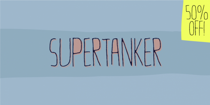 Supertanker font preview