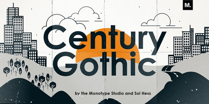 Century Gothic font preview