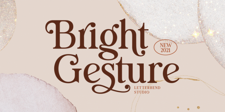 Bright Gesture font preview