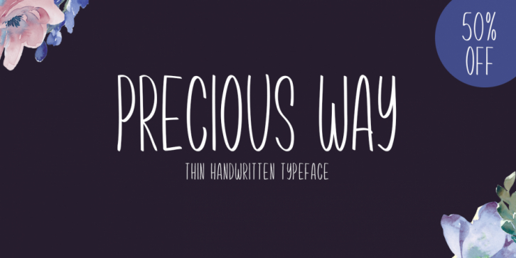 Precious Way font preview