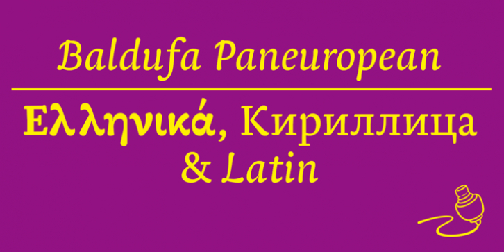 Baldufa Paneuropean font preview