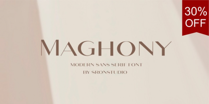 Maghony font preview