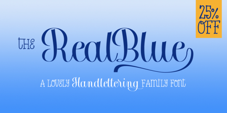 RealBlue font preview
