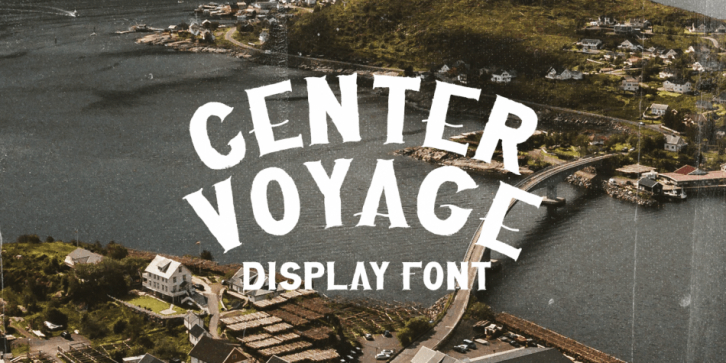 Center Voyage font preview