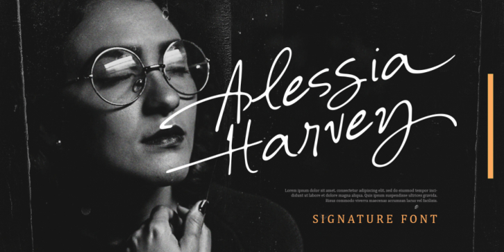 Alessia Harvey font preview