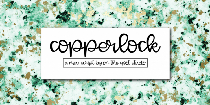 Copperlock font preview