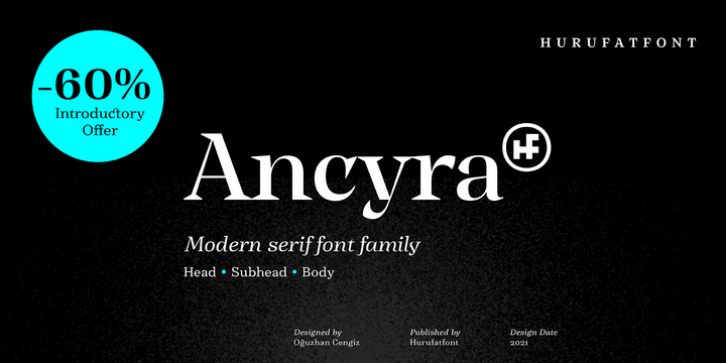Ancyra font preview