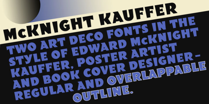 McKnight Kauffer font preview