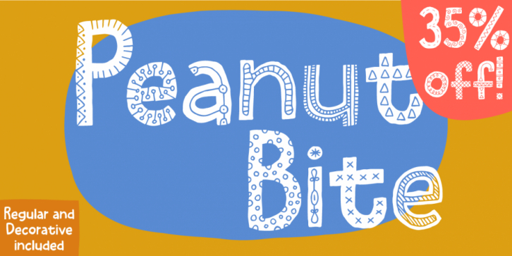 Peanut Bite font preview
