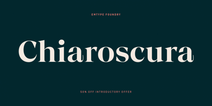 Chiaroscura font preview