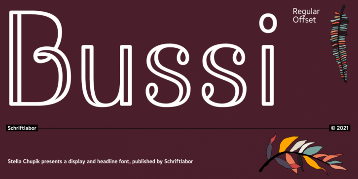 Bussi font preview