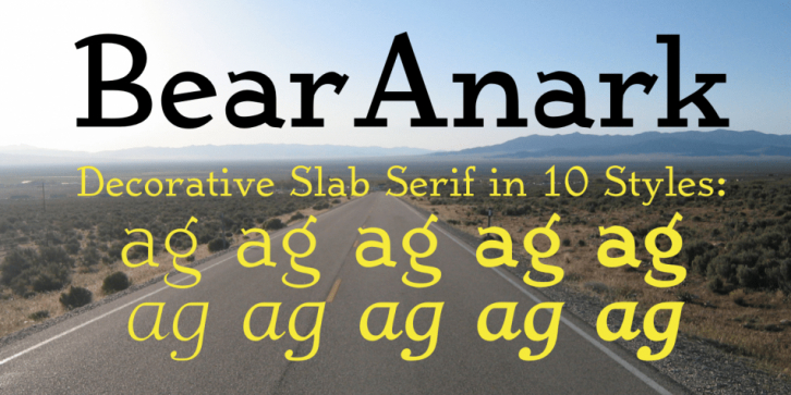 BearAnark font preview